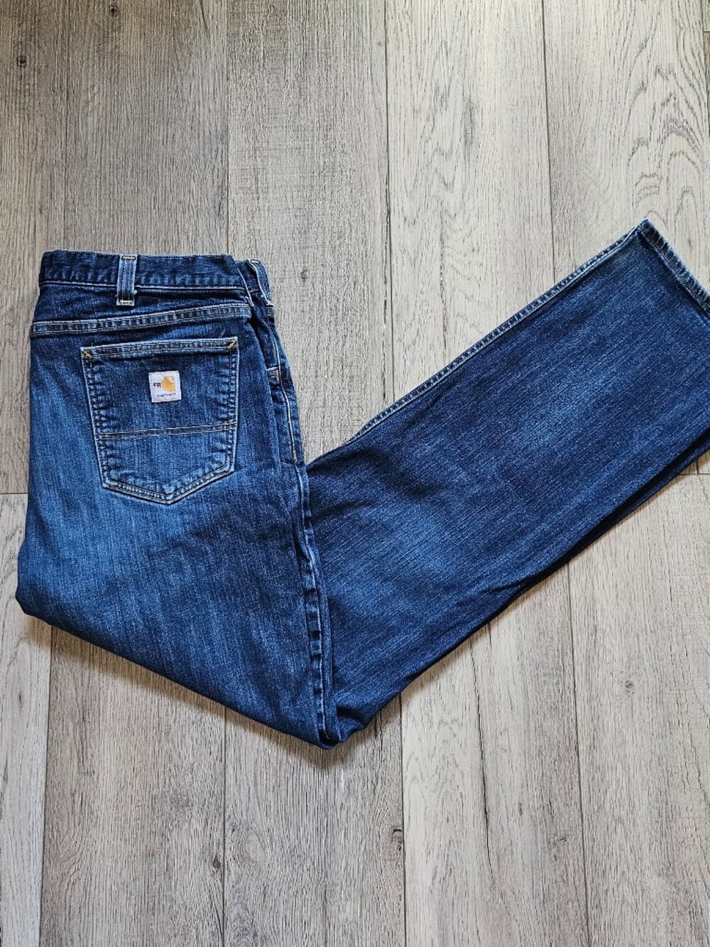 Carhartt FR Flame Resistant Rugged Flex Jeans 38x34 105079 CAT 2 Stretch Denim